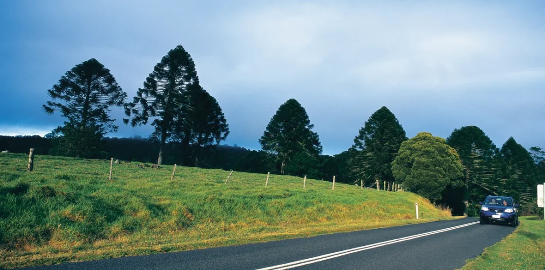 Driving near Crows Nest Qld