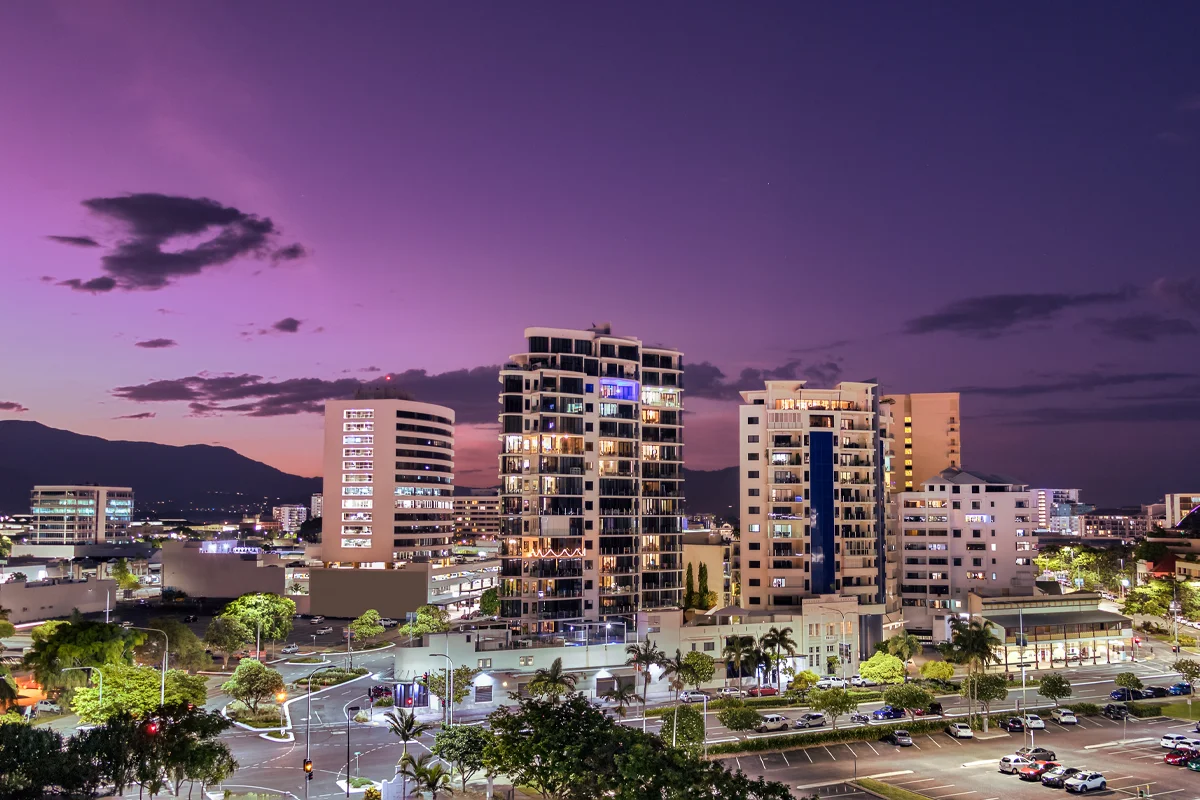 Cairns at sunset