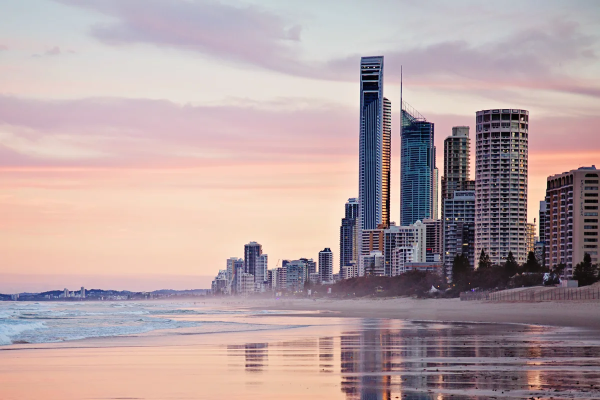 Gold Coast beach sunset